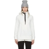 MONCLER White Down Embroidered Logo Hoodie,82503 50 8099F