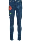 GUCCI EMBROIDERED DENIM JEANS,470225 XR825