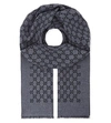 GUCCI Logo wool scarf