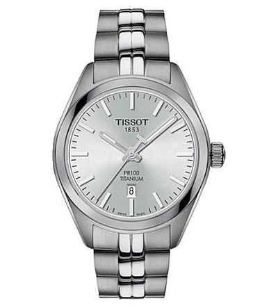 Tissot T1012104403100 Pr 100 Titanium And Stainless Steel Quartz Watch