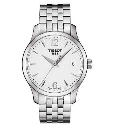 Tissot Tradition Bracelet Watch, 42mm In Silver