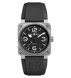 BELL & ROSS BELL & ROSS MEN'S BLACK BR0392BLST STAINLESS-STEEL AUTOMATIC WATCH,81497195