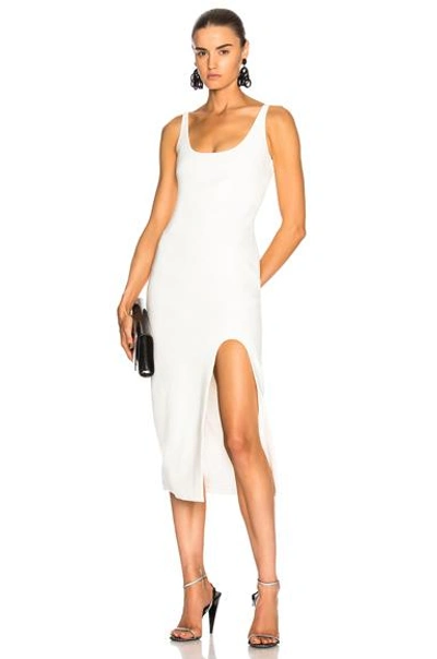 Cinq À Sept Breena Sleeveless High-slit Midi Dress, Ivory In White