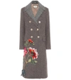 GUCCI Embroidered wool coat