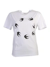 MCQ BY ALEXANDER MCQUEEN SWALLOW PRINTED COTTON T-SHIRT,318978 RJT04 9000