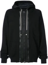 Mostly Heard Rarely Seen Cotton Hoodie With Logo Taping In Black