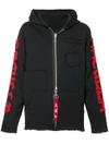 Haculla Shocked 2 Death Hoodie In Black