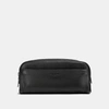 Coach Men's Pebbled Leather Toiletry Travel Case In Black