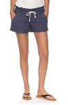 ROXY 'OCEANSIDE' LINEN BLEND SHORTS,ARJNS03007