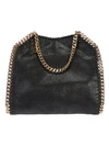 Stella Mccartney The Falabella Mini Faux Brushed-leather Shoulder Bag In Black