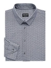 GIORGIO ARMANI Printed Cotton Dress Shirt,0400095752428
