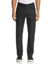 7 FOR ALL MANKIND AIRWEFT STRAIGHT FIT JEANS IN BLACK,AT121030P