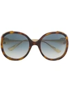 GUCCI OVERSIZED ROUND FRAME SUNGLASSES,GG0226S12499003