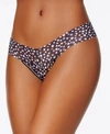 Hanky Panky Print Original Rise Thong In Black/white
