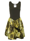 MOSCHINO RIBBED FLORAL DRESS,0487 5500A1440