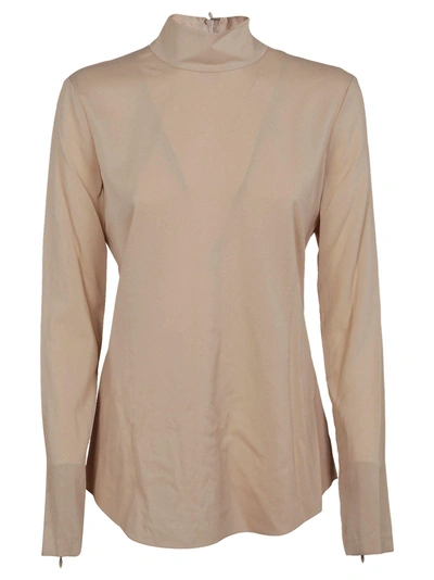 Theory Turtleneck Top In Nude