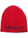 TOMMY JEANS TOMMY JEANS 90'S BEANIE HAT - RED,AU0AU0008090112497921