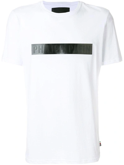 Philipp Plein Logo Panel T-shirt In White