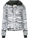 KRU ZEBRA STRIPE PUFFER JACKET,110342712488931