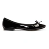 REPETTO REPETTO BLACK PATENT CENDRILLON BALLERINA FLATS,V086 V