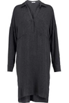 JAMES PERSE JAMES PERSE WOMAN TWILL SHIRT DRESS CHARCOAL,3074457345616752994