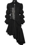 JW ANDERSON Asymmetric plissé-satin dress,US 1998551928957936