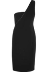 TOM FORD WOMAN ONE-SHOULDER STRETCH-CADY DRESS BLACK,GB 110842751671658