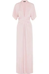 RAOUL RAOUL WOMAN STRETCH-SATIN JERSEY GOWN BABY PINK,3074457345616900778