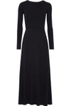 ELIZABETH AND JAMES WOMAN CADEN TIE-BACK RIBBED-KNIT MAXI DRESS MIDNIGHT BLUE,US 1998551929407448