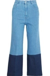 STELLA MCCARTNEY Cropped high-rise wide-leg jeans,US 2526016082801218