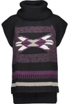 Autumn Cashmere Woman Navajo Intarsia-knit Turtleneck Sweater Black In Black