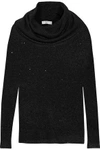 JOIE WOMAN MILDRED SEQUIN-EMBELLISHED DRAPED OPEN-KNIT SWEATER BLACK,US 2526016082462167