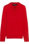 VANESSA SEWARD VANESSA SEWARD WOMAN DILLY RUFFLE-TRIMMED MERINO WOOL AND SILK-BLEND SWEATER RED,3074457345617119021