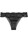 LA PERLA Floral Vibes satin, lace and tulle briefs,US 1998551928957840