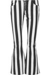MARQUES' ALMEIDA Striped cotton-poplin kick-flare trousers,GB 2526016082294051