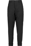 MARNI WOMAN CROPPED TWILL STRAIGHT-LEG PANTS BLACK,US 22046357004925314