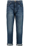 CURRENT ELLIOTT THE SLOUCHY MID-RISE STRAIGHT-LEG JEANS,3074457345617444609