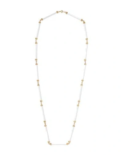 1064 Studio Woman Necklace White Size - Brass, Plastic