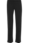 Y-3 WOMAN FRENCH COTTON-TERRY STRAIGHT-LEG PANTS BLACK,US 2526016082536093