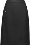 VANESSA SEWARD WOMAN WOOL-CANVAS MINI SKIRT BLACK,US 1071994537692200