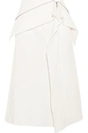 DION LEE WOMAN AXIS RUFFLED COTTON-BLEND SKIRT WHITE,US 1998551929406686
