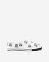 DOLCE & GABBANA CANVAS SNEAKERS WITH PATCHES OF THE DESIGNERS,CS1550AM71680001