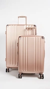 Calpak Ambeur 2-piece Spinner Luggage Set In Rose Gold