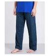 DEREK ROSE Naturally checked woven-cotton pyjama bottoms