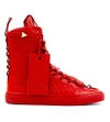 K1x X Patrick Mohr Limited Edition Leather Sneaker Boots In Red