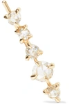 CATBIRD Snow Queen 14-karat gold diamond earring