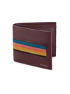 PAUL SMITH Bright Stripe Leather Bi-Fold Wallet