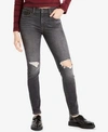 LEVI'S 721 HIGH-RISE RIPPED SKINNY JEANS