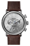 SHINOLA THE RUNWELL CHRONO LEATHER STRAP WATCH, 47MM,S0110000115