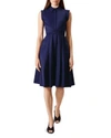 Hobbs London Gables Wrap-waist Dress In Blueberry